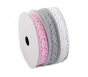 5m Häkelspitze Borte Baumwollspitze Farbvarianten 5